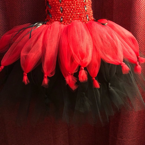 Red and Black Pirate Tutu Dress - Picture 4 of 8